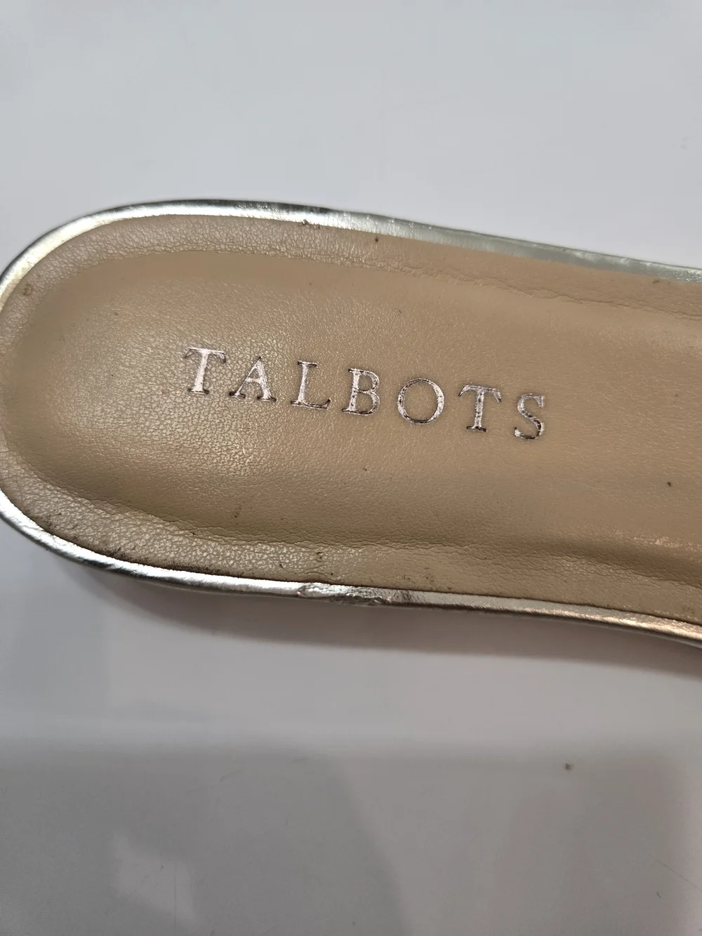 TALBOT'S Turquoise Cobalt Blue BLING Fish Sandals Slides Shoes Sz 7.5